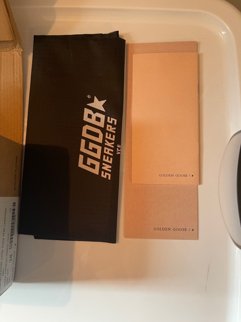 Golden star sneaker with Black Branded Dust Bag - Picture 2 of 9